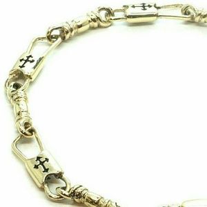 Fishers of Men ACTS Bracelet 10k Yellow Gold Budded Cross 7.5 in